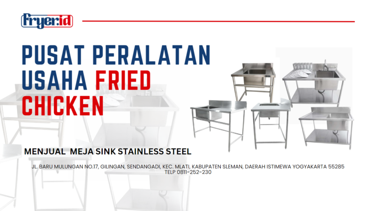 Meja Sink Stainlees Steel | Tempat Cuci Piring